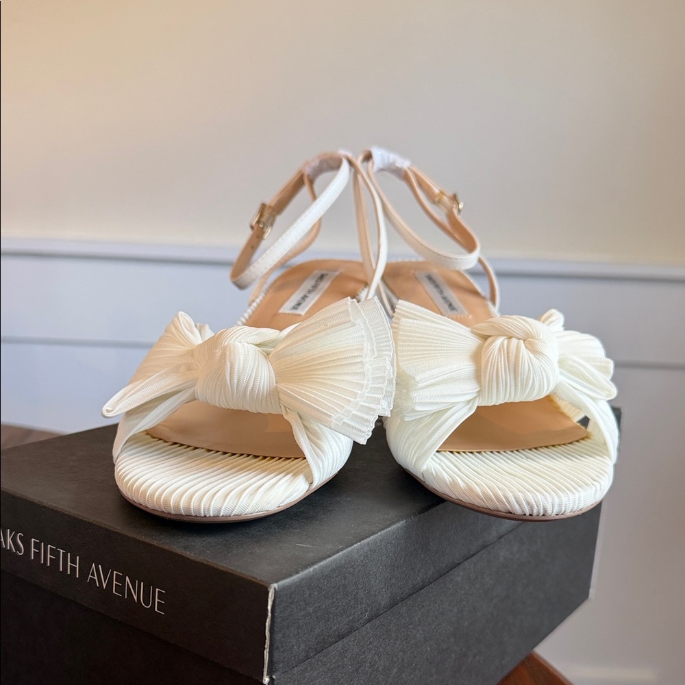 Elegant White Womens Sandals- Saks Fifth Avenue
